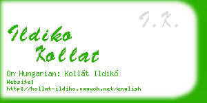 ildiko kollat business card